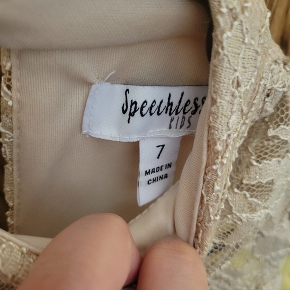 Speechless Girls High Low Floral Lace Dress - Picture 10 of 10